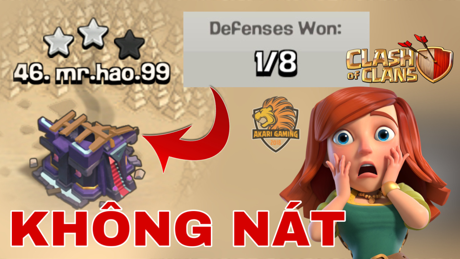 New Base TH15 CÙI BẮP Thủ 8 LƯỢT WAR 50 vs 50 KHÔNG NÁT Clash of clans